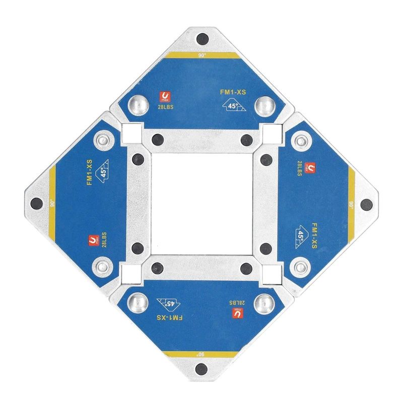 Magnetische lasbevestiger 45° 90° 135° Multi-Angle Magnet Weld Positioner Ferrite Hulp Locator Werktuigen Las Positioner
