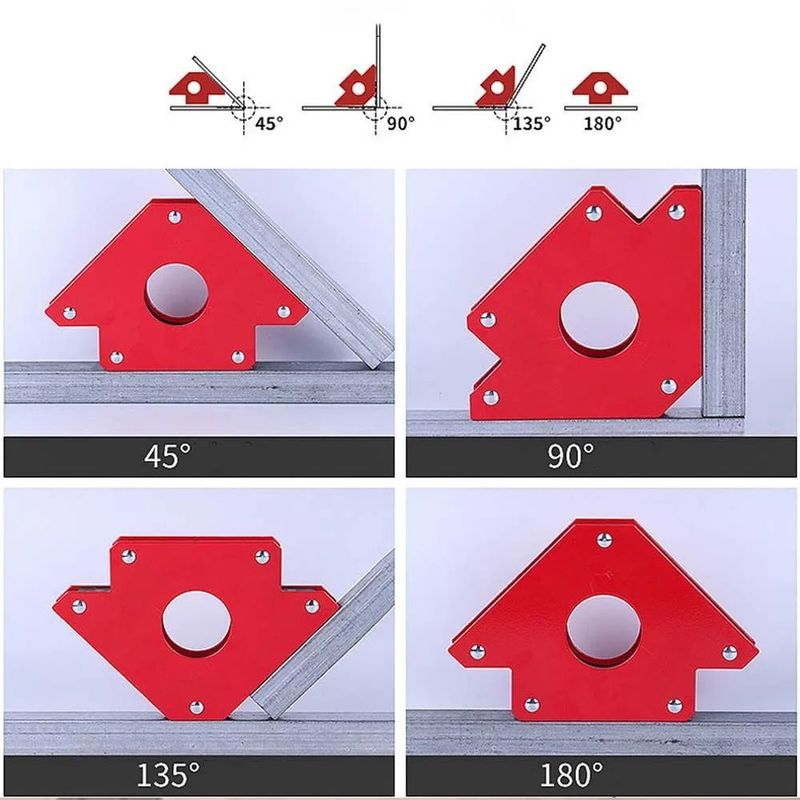 Sweiswerk Hulpmagnetische houder Sterke magneet 3-hoek pijl positioner Power Soldering Specialiteit Locator Tool