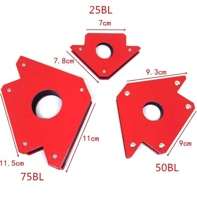 Sweiswerk Hulpmagnetische houder Sterke magneet 3-hoek pijl positioner Power Soldering Specialiteit Locator Tool