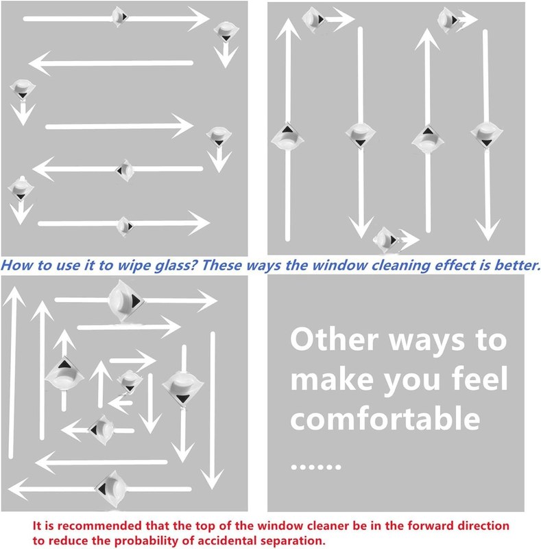 Buiten Magnetische Vensterreiniger, Double-Sided Vensterborstel Glas Wipper Reiniging Tools te koop