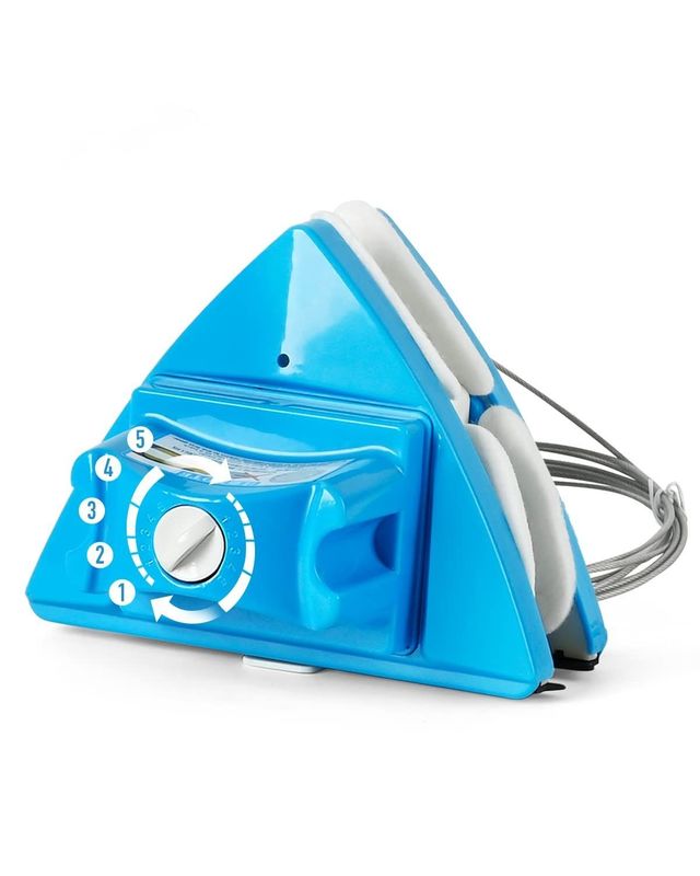 Verstelbare Magnetische Dubbele Venster Glas Wiper Glider Wasborstel Uitrusting Schoonmaakborstel Wiper Tools