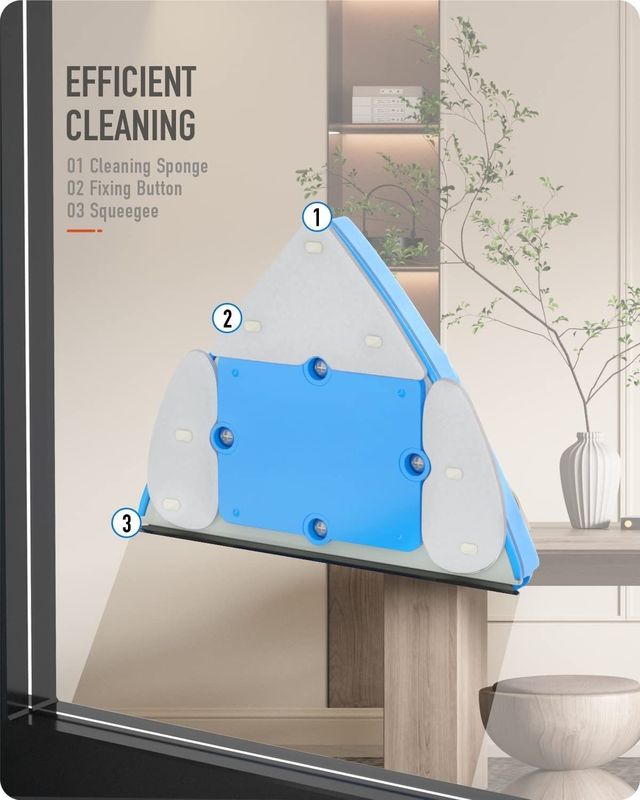 Verstelbare Magnetische Dubbele Venster Glas Wiper Glider Wasborstel Uitrusting Schoonmaakborstel Wiper Tools