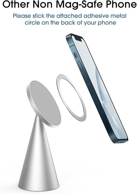 Magnetische telefoonstand Compatibel met iPhone 13&iPhone 12, Mini, Pro en Pro Max, verstelbare aluminium houder