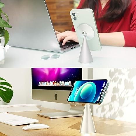 Magnetische telefoonstand Compatibel met iPhone 13&iPhone 12, Mini, Pro en Pro Max, verstelbare aluminium houder