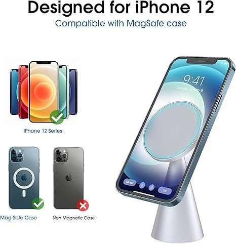 Magnetische telefoonstand Compatibel met iPhone 13&iPhone 12, Mini, Pro en Pro Max, verstelbare aluminium houder