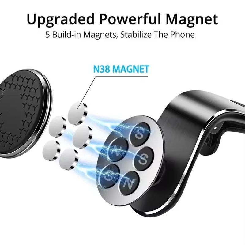 Auto Magnetische telefoonhouder Stand Air Vent Magnet Auto Mount GPS Smartphone Mobiele ondersteuning In Auto Beugel voor iPhone Xiaomi Samsun