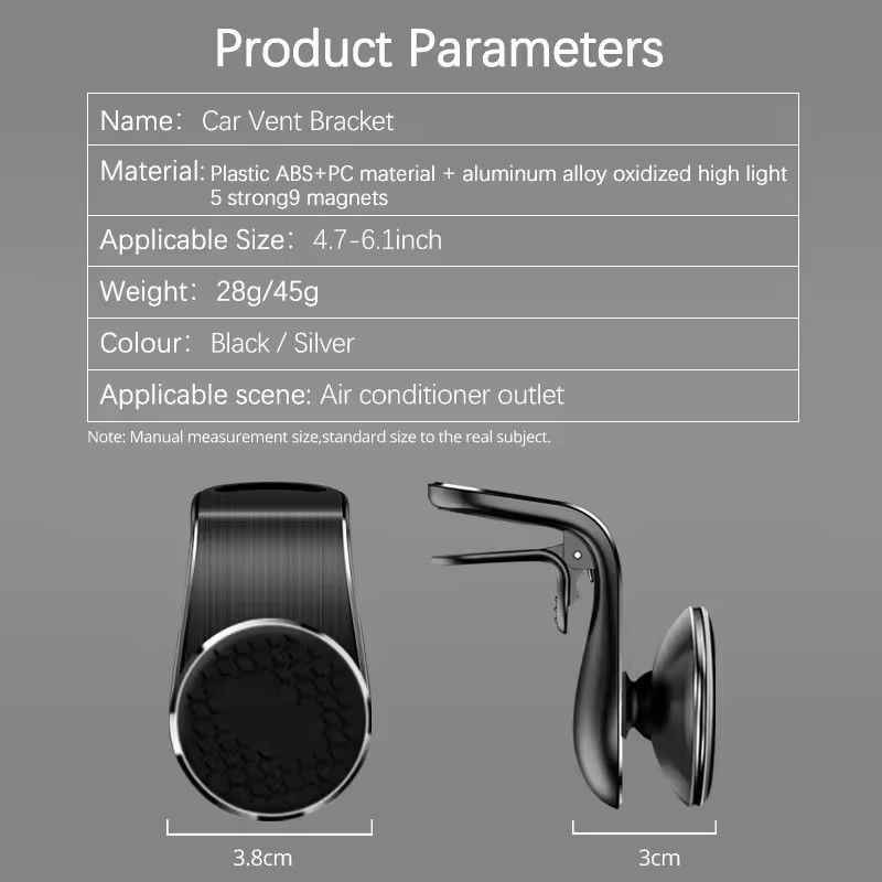 Auto Magnetische telefoonhouder Stand Air Vent Magnet Auto Mount GPS Smartphone Mobiele ondersteuning In Auto Beugel voor iPhone Xiaomi Samsun