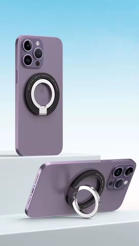 Magnetische ringhouder voor mobiele telefoons Compatibel met iPhone 12 13 14 Series MagSafe Afneembare mobiele telefoongreep Kickstand