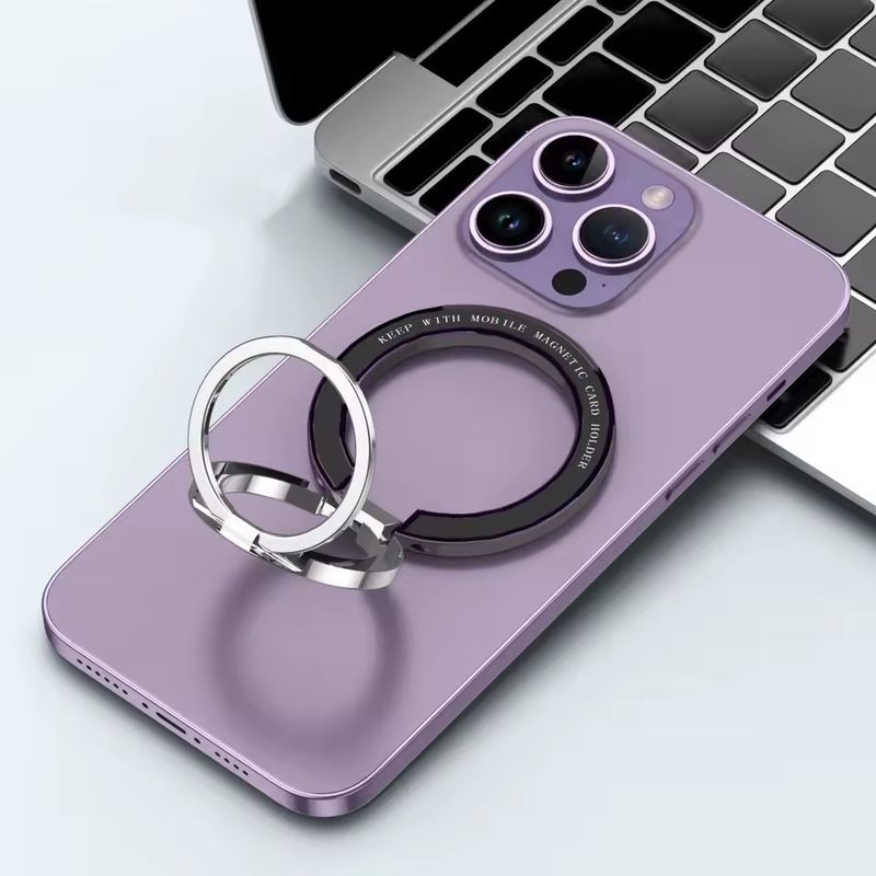 Magnetische ringhouder voor mobiele telefoons Compatibel met iPhone 12 13 14 Series MagSafe Afneembare mobiele telefoongreep Kickstand